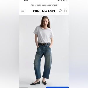 Nili lotan shon dark wash 25